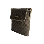 古驰 GG Supreme 系列帆布拼皮斜挎邮差包